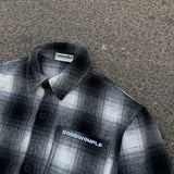 CODDIWOMPLE BLACK PLAID FLANNEL SHIRT