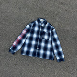 CODDIWOMPLE BLUE PLAID FLANNEL SHIRT
