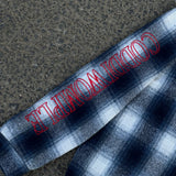 CODDIWOMPLE BLUE PLAID FLANNEL SHIRT