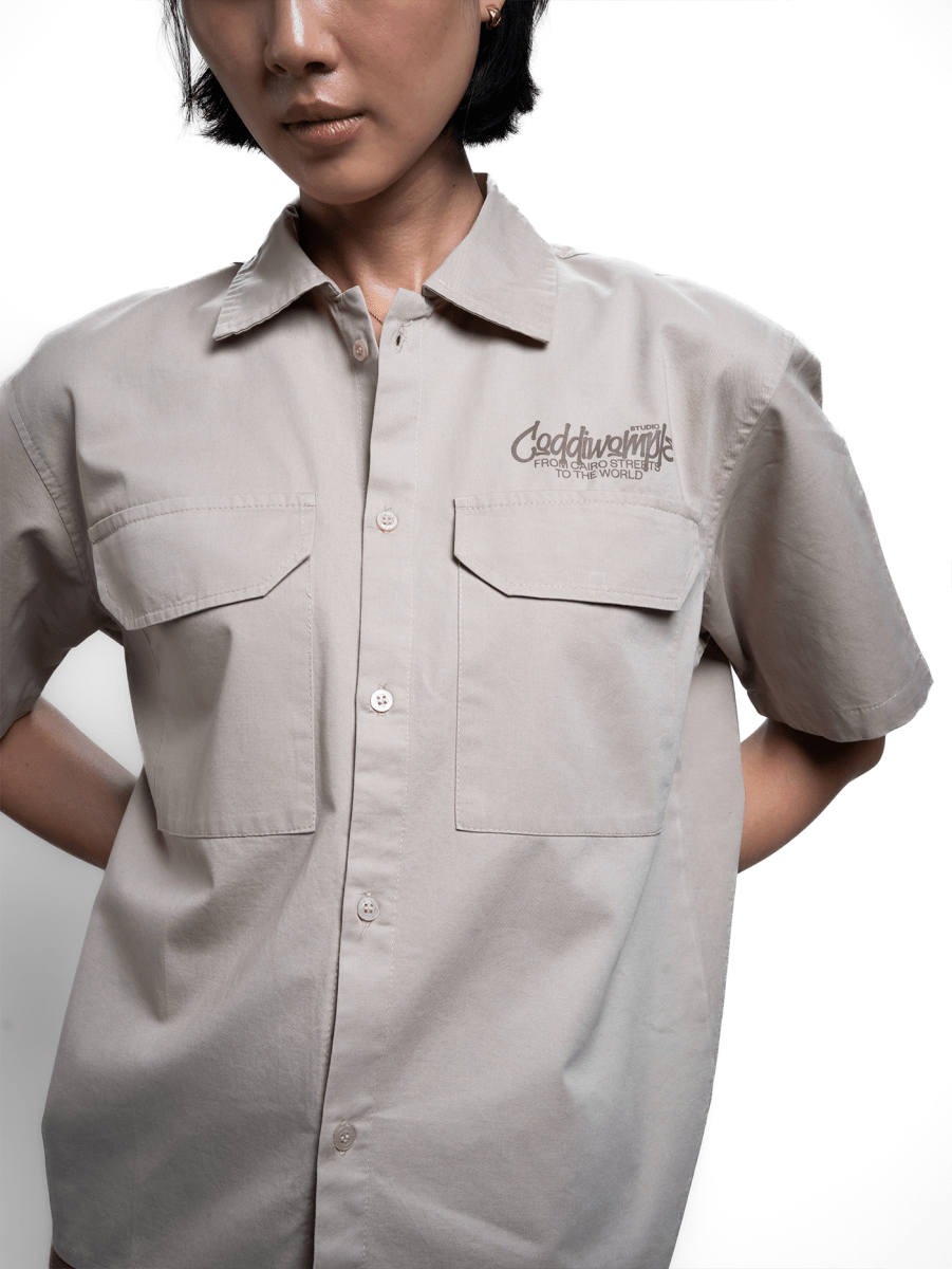 BEIGE WORK SHIRT - CODDIWOMPLE