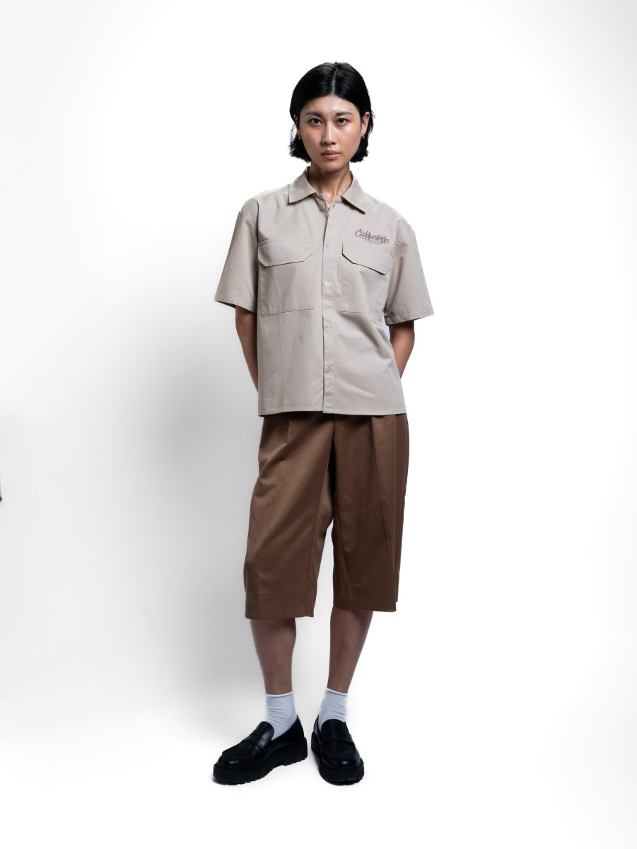 BEIGE WORK SHIRT - CODDIWOMPLE