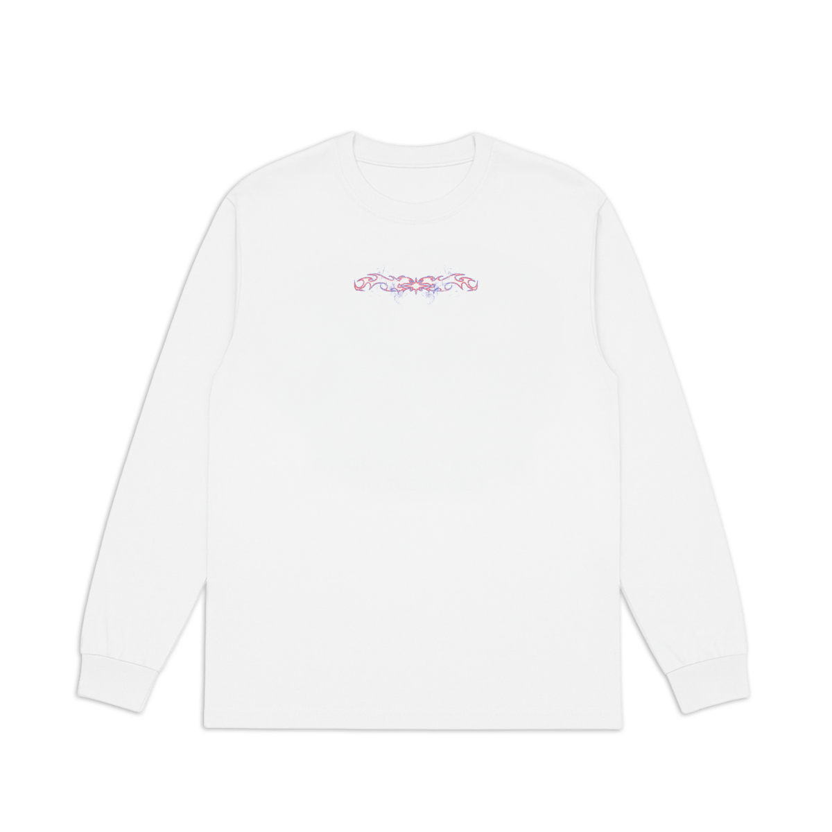 BLAZE WHITE LONG SLEEVE TEE - CODDIWOMPLE