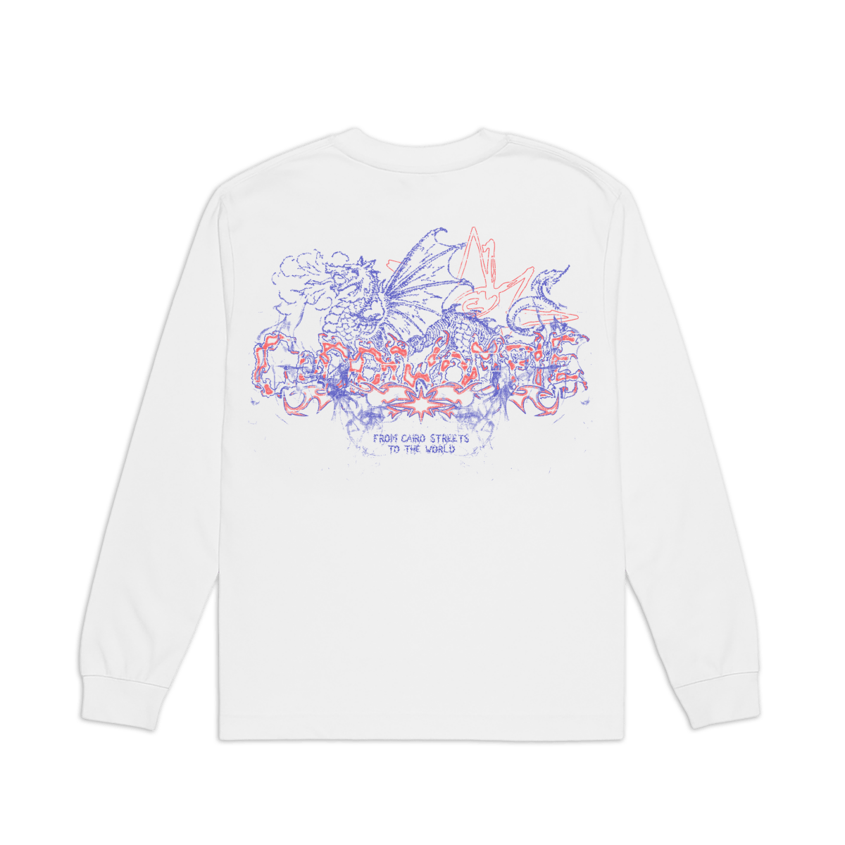BLAZE WHITE LONG SLEEVE TEE - CODDIWOMPLE