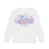 BLAZE WHITE LONG SLEEVE TEE - CODDIWOMPLE