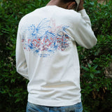 BLAZE WHITE LONG SLEEVE TEE - CODDIWOMPLE
