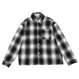 CODDIWOMPLE BLACK PLAID FLANNEL SHIRT - CODDIWOMPLE