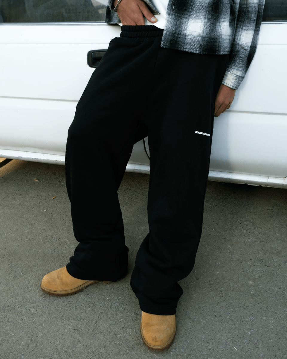 CODDIWOMPLE BLACK SWEATPANTS - CODDIWOMPLE