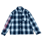 CODDIWOMPLE BLUE PLAID FLANNEL SHIRT - CODDIWOMPLE