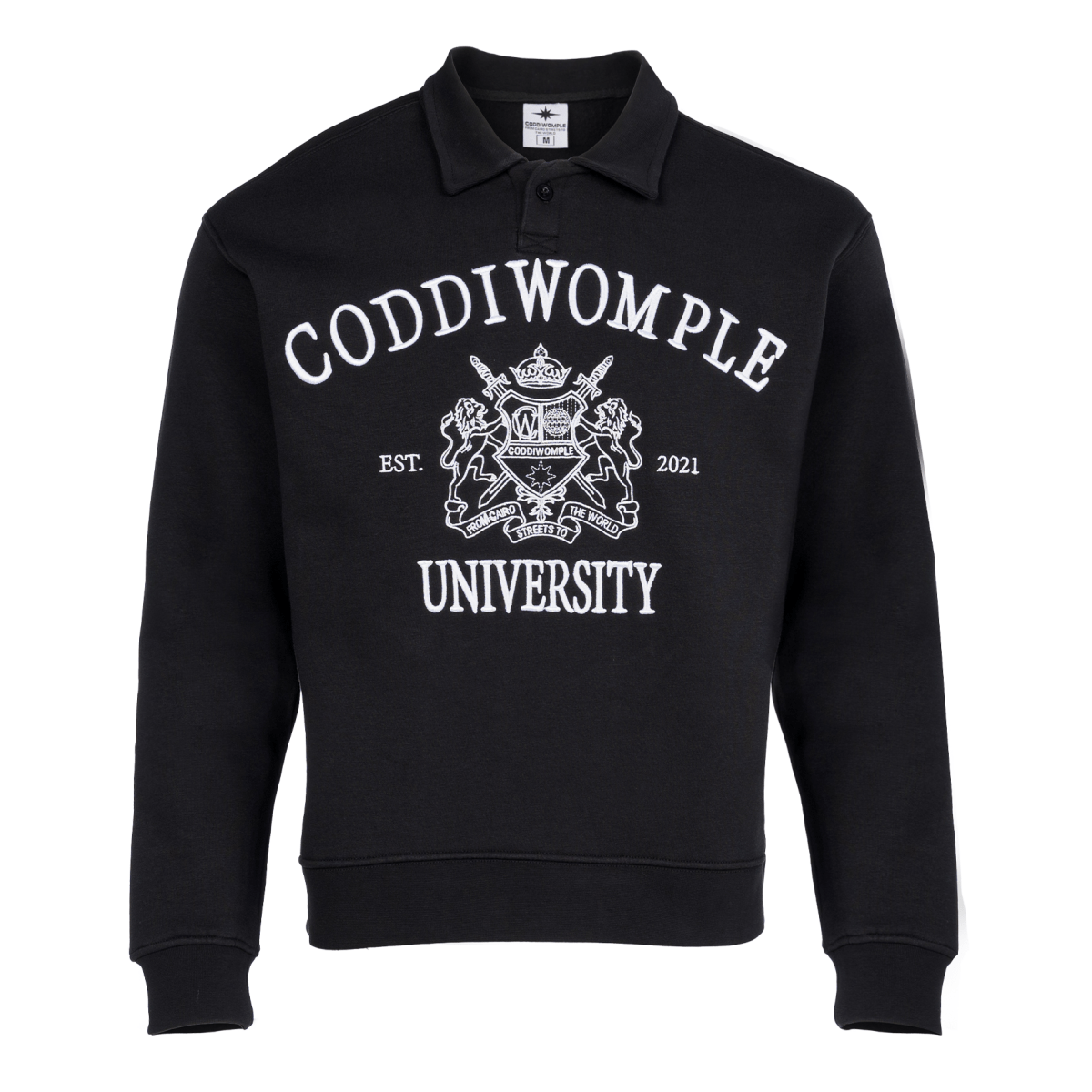 CODDIWOMPLE UNIVERSITY POLO IN BLACK - CODDIWOMPLE