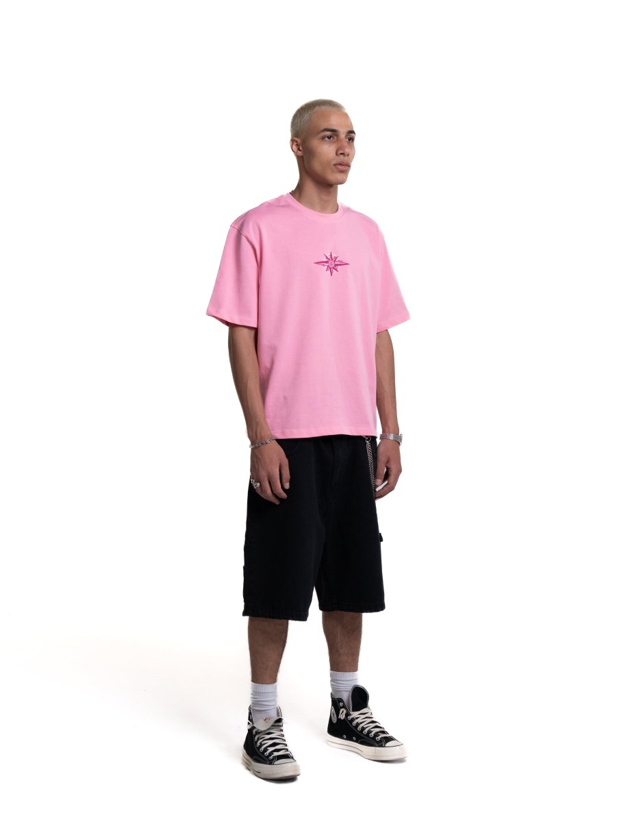 GLOBE PINK TEE - CODDIWOMPLE