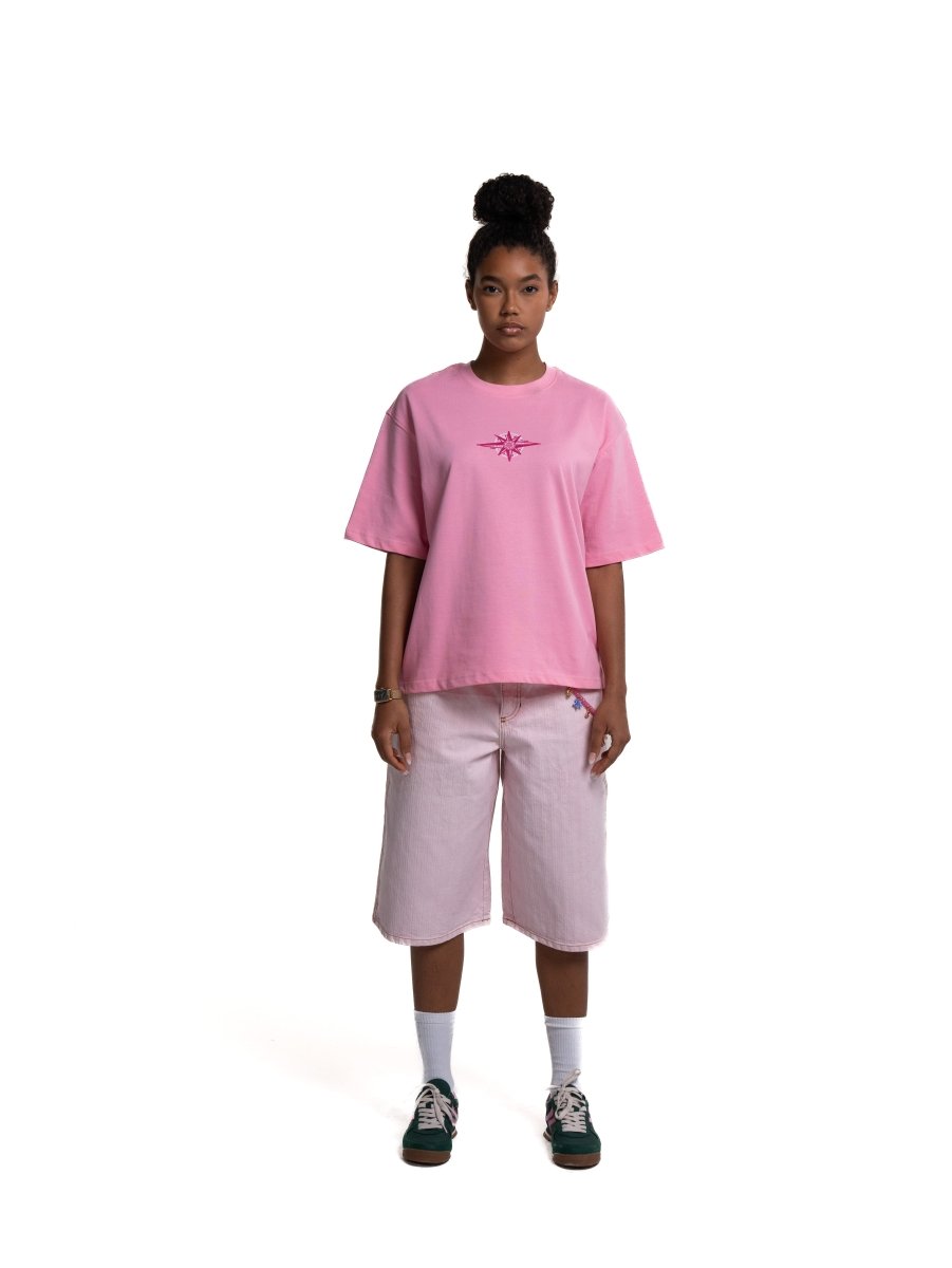 GLOBE PINK TEE - CODDIWOMPLE