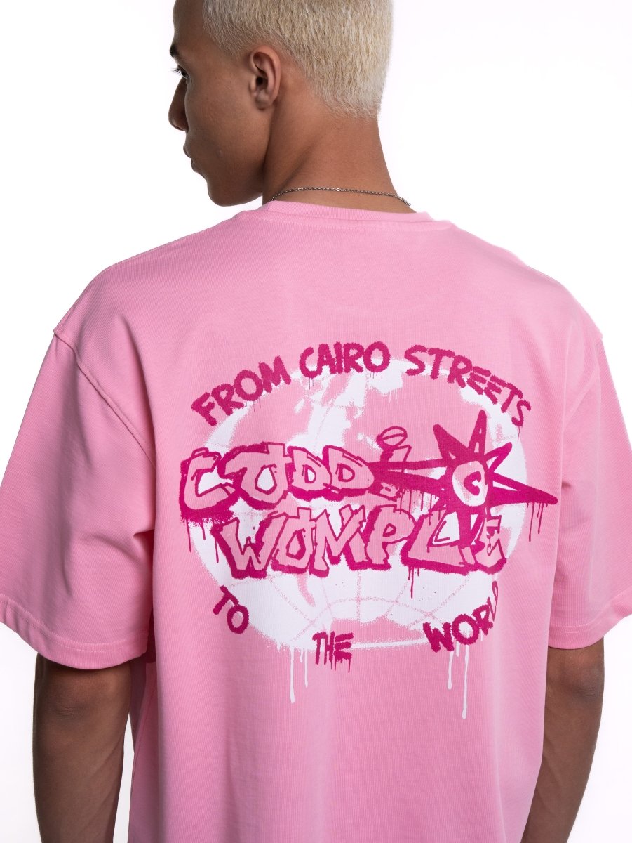 GLOBE PINK TEE - CODDIWOMPLE