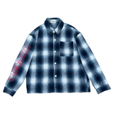 CODDIWOMPLE BLUE PLAID FLANNEL SHIRT