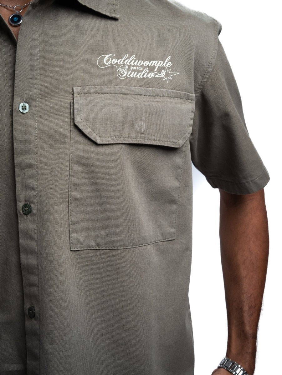 OLIVE WORK SHIRT - CODDIWOMPLE