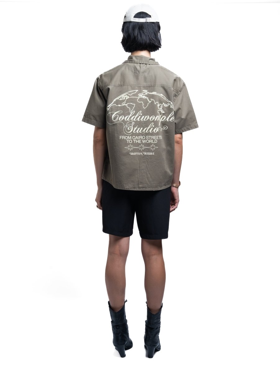 OLIVE WORK SHIRT - CODDIWOMPLE