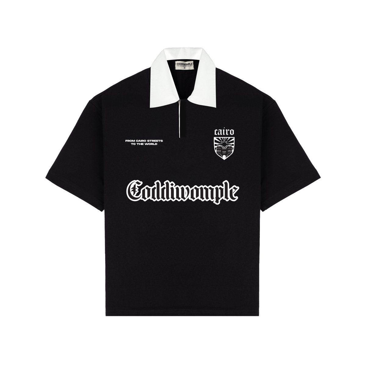 POLO BLACK TEE - CODDIWOMPLE