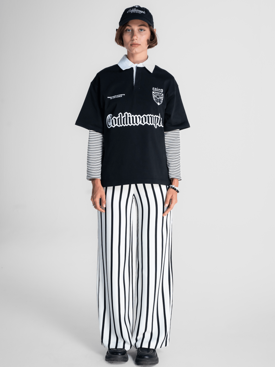 POLO BLACK TEE - CODDIWOMPLE