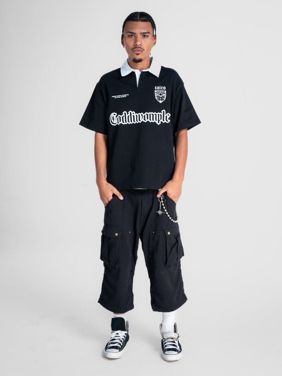POLO BLACK TEE - CODDIWOMPLE