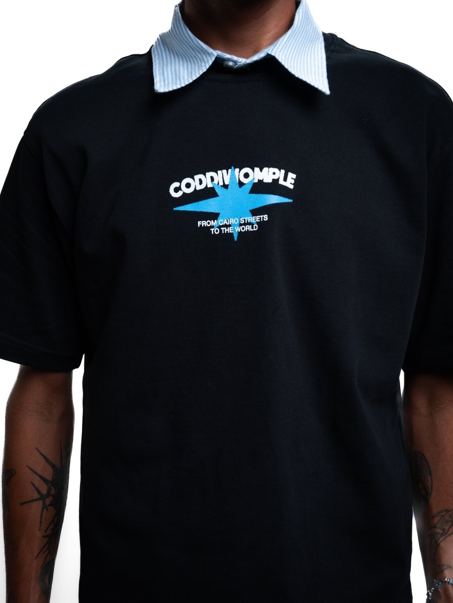 RETRO CITY BLACK TEE - CODDIWOMPLE