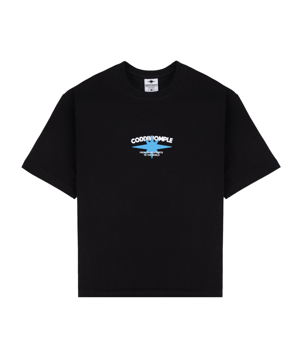 RETRO CITY BLACK TEE - CODDIWOMPLE
