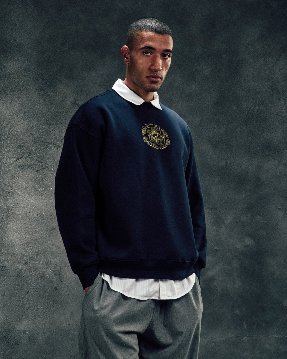 Royal Era Navy CrewNeck - CODDIWOMPLE