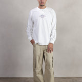 BEIGE GABARDINE CARGO PANTS