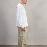 BEIGE GABARDINE CARGO PANTS