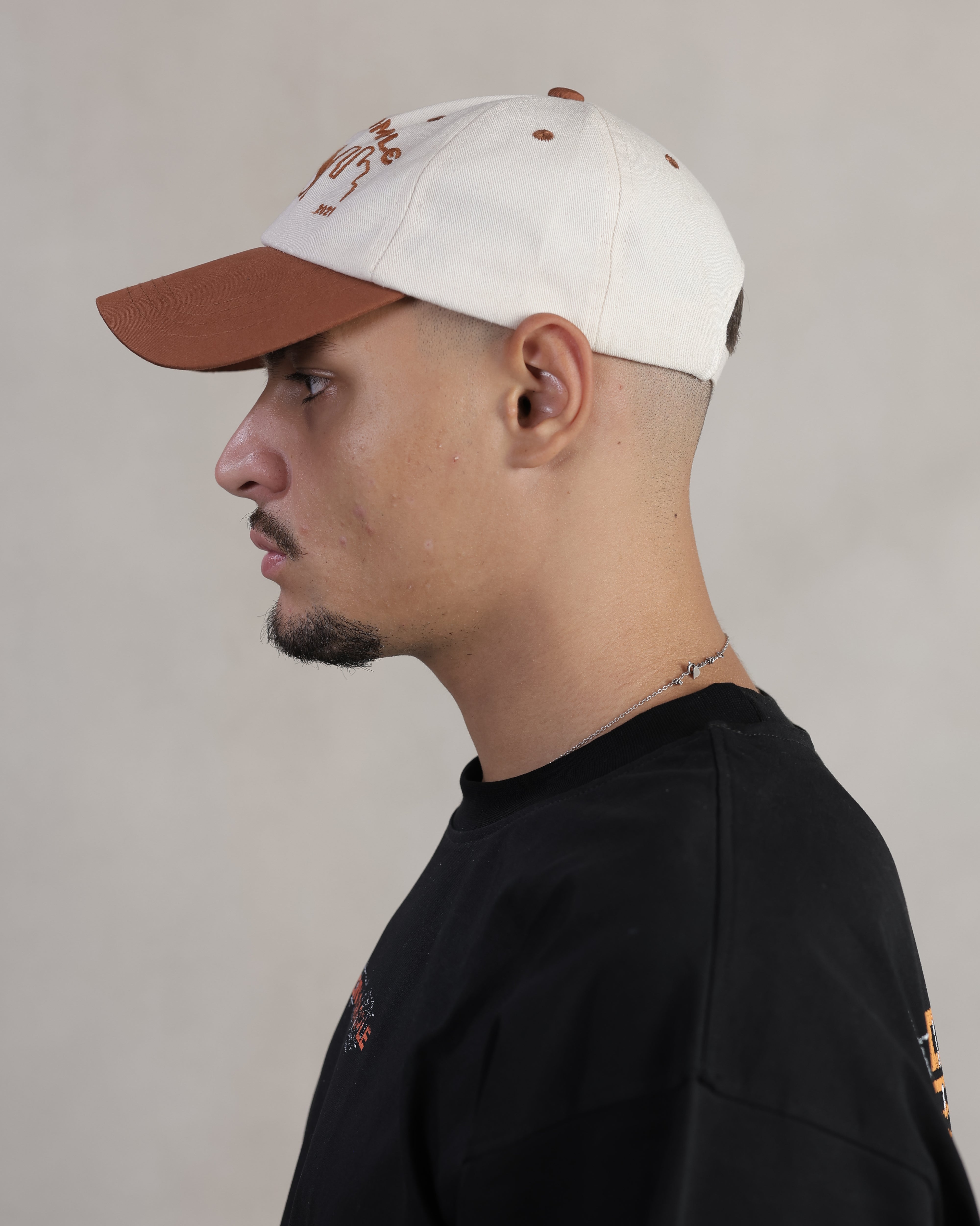 SAHARA 2-TONE BROWN/WHITE CAP