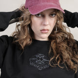 STENCIL WASHED PLUM CAP