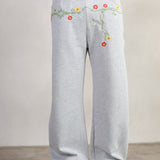 FLOWERS GREY SWEATPANTS