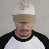 CW 2-TONE BEIGE/WHITE CAP