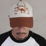 SAHARA 2-TONE BROWN/WHITE CAP