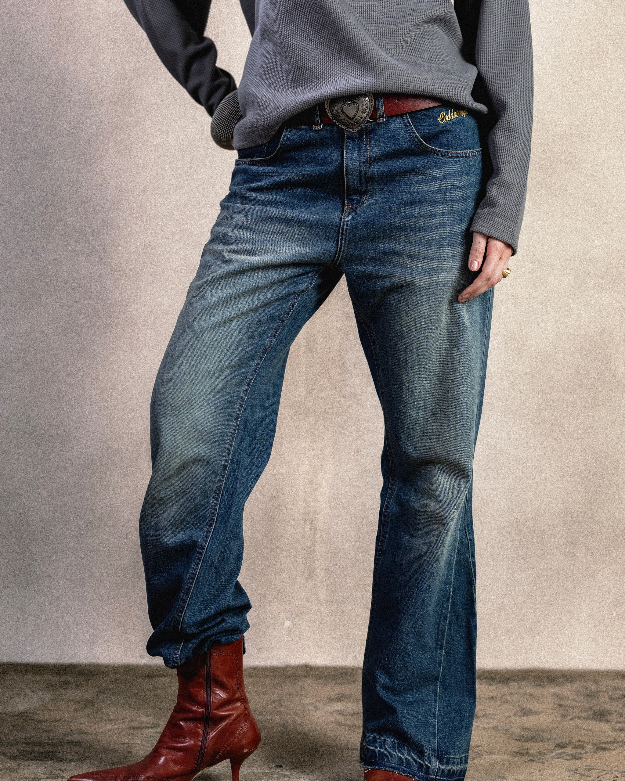 CODDIWOMPLE FADED BOOTCUT JEANS