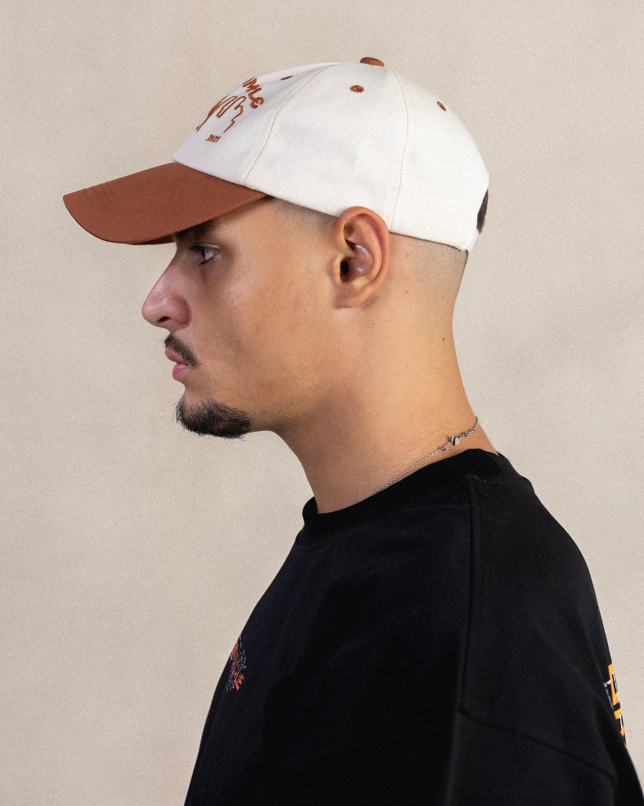 SAHARA 2-TONE BROWN/WHITE CAP