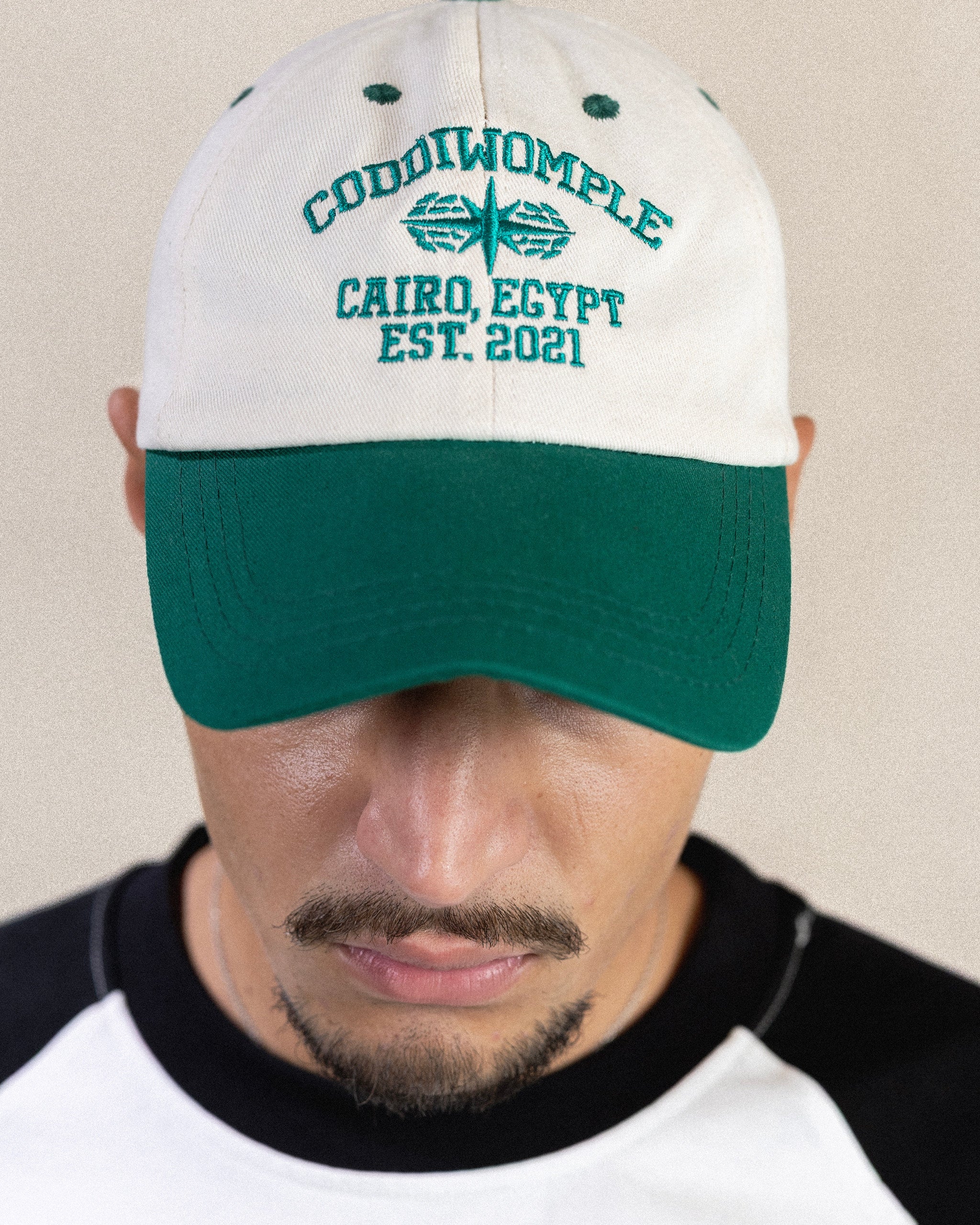 VARISTY 2-TONE GREEN/WHITE CAP