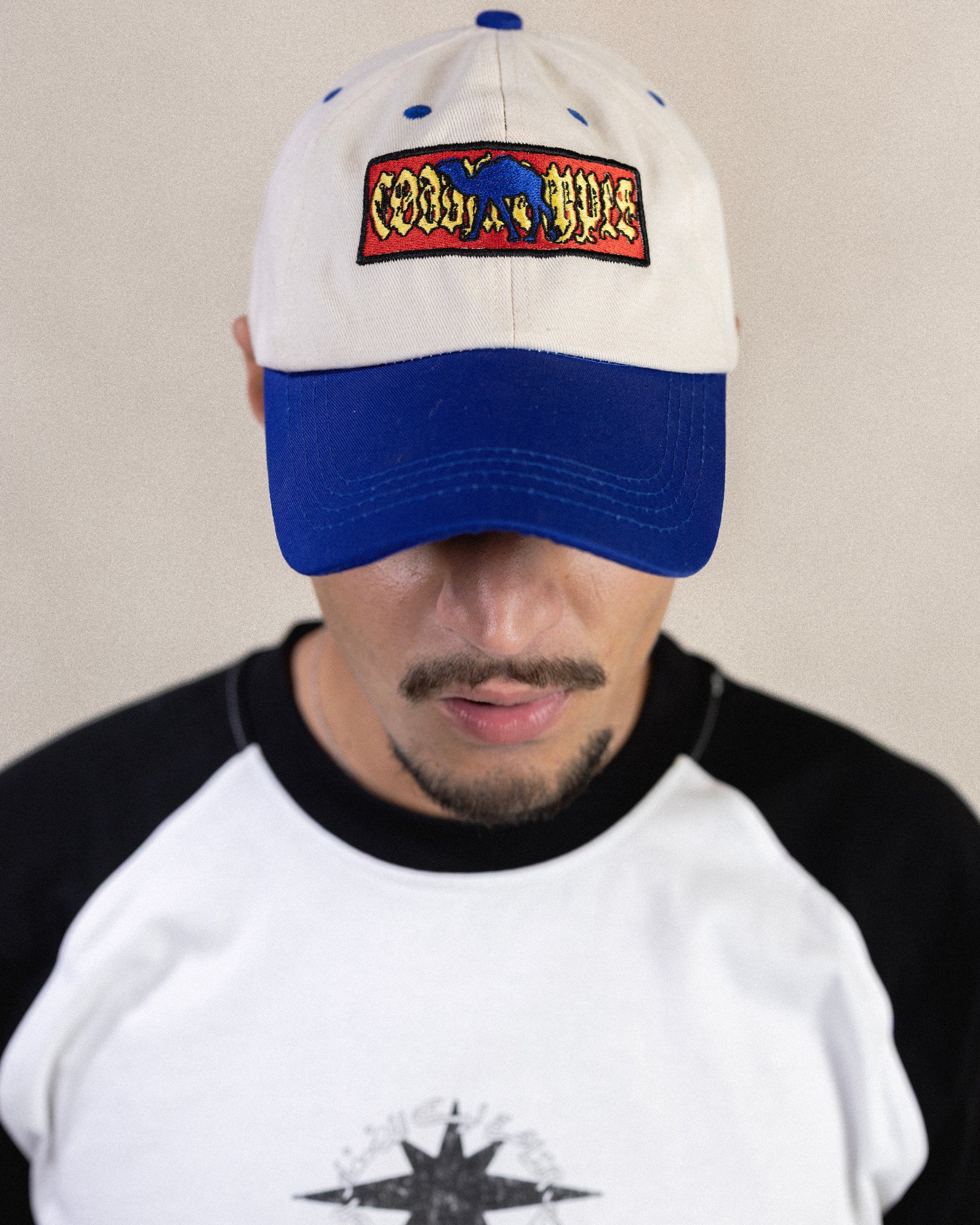 CAMEL 2-TONE BLUE/WHITE CAP