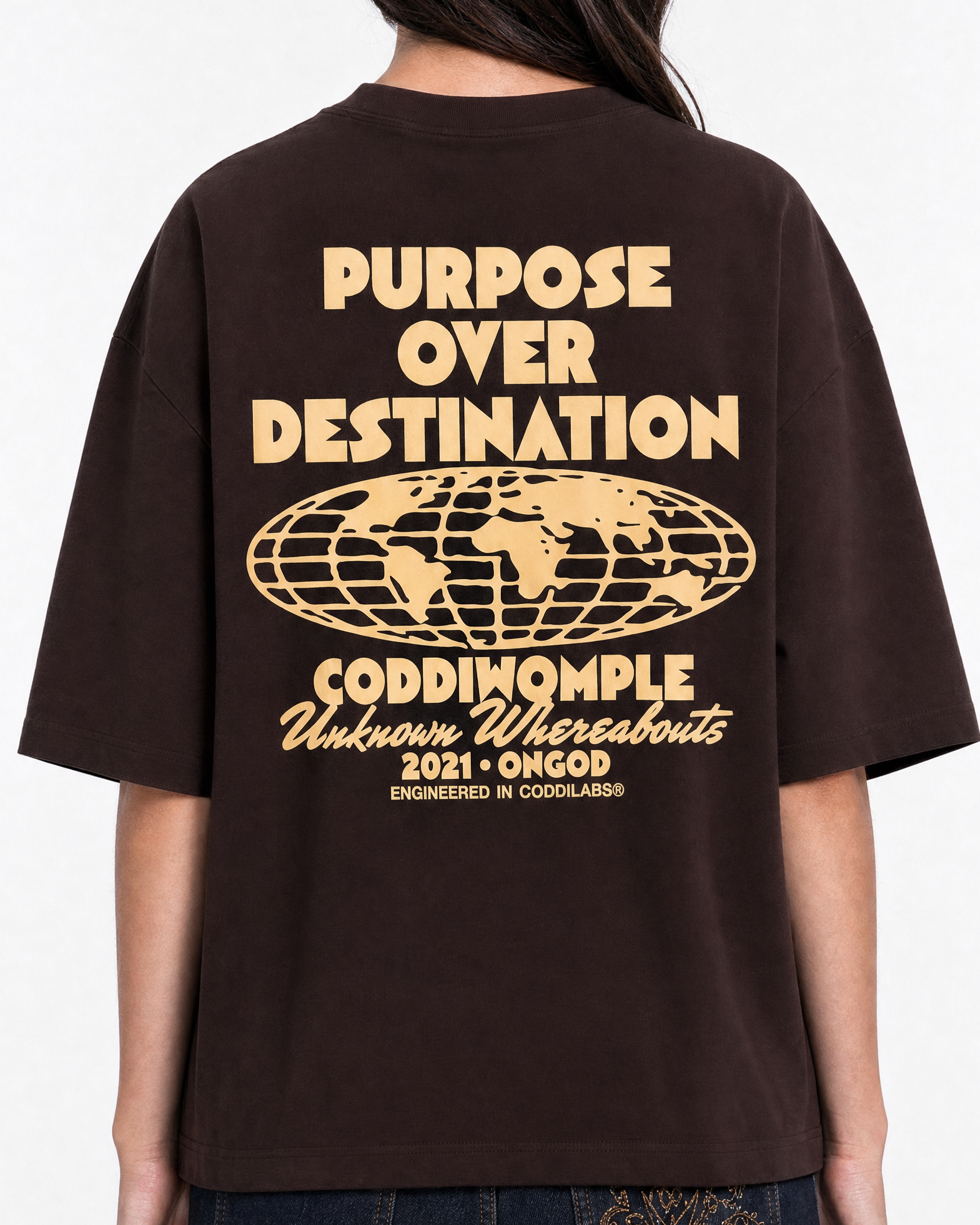 PURPOSE BROWN TEE