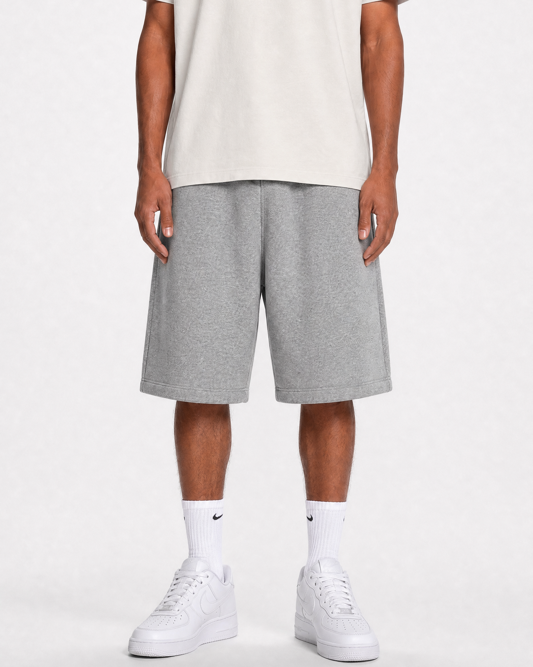 CODDIWOMPLE GREY SWEATSHORTS