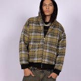 TARTAN REVERSIBLE ZIP-UP JACKET