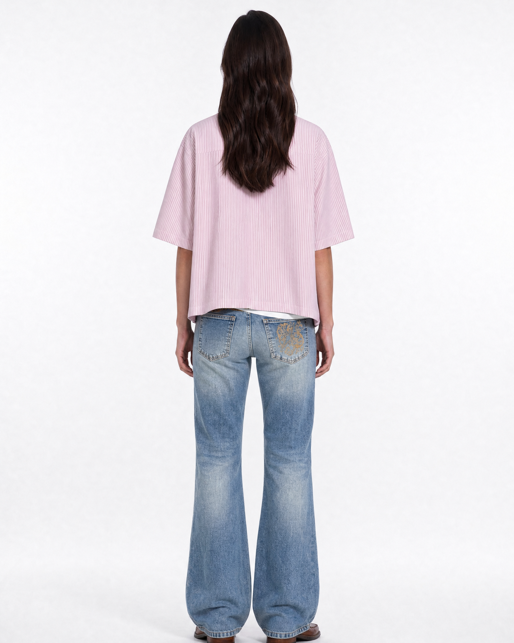 CODDIWOMPLE FLARED BLUE WOMEN JEANS