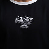 CREATIVE DEPT. BLACK RINGER TEE