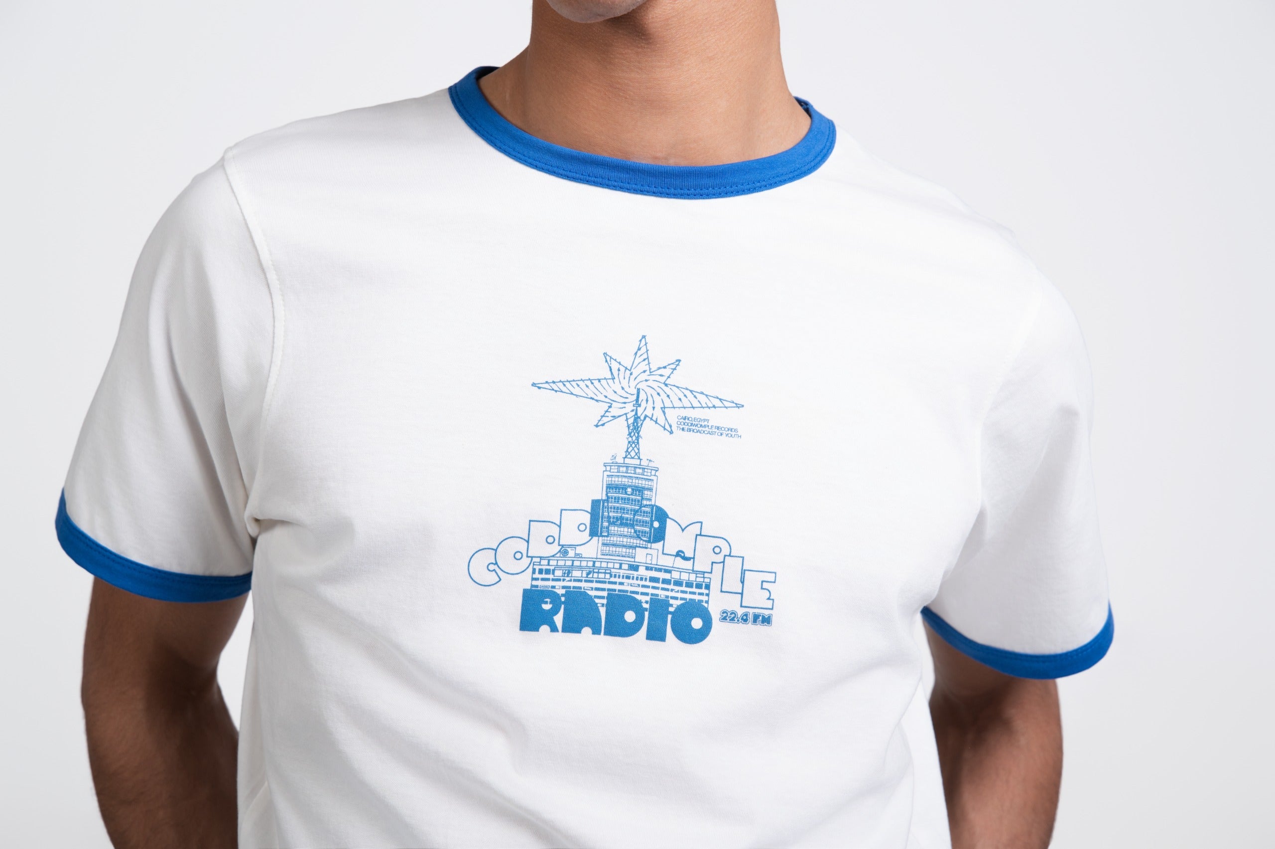 RADIO WHITE RINGER TEE