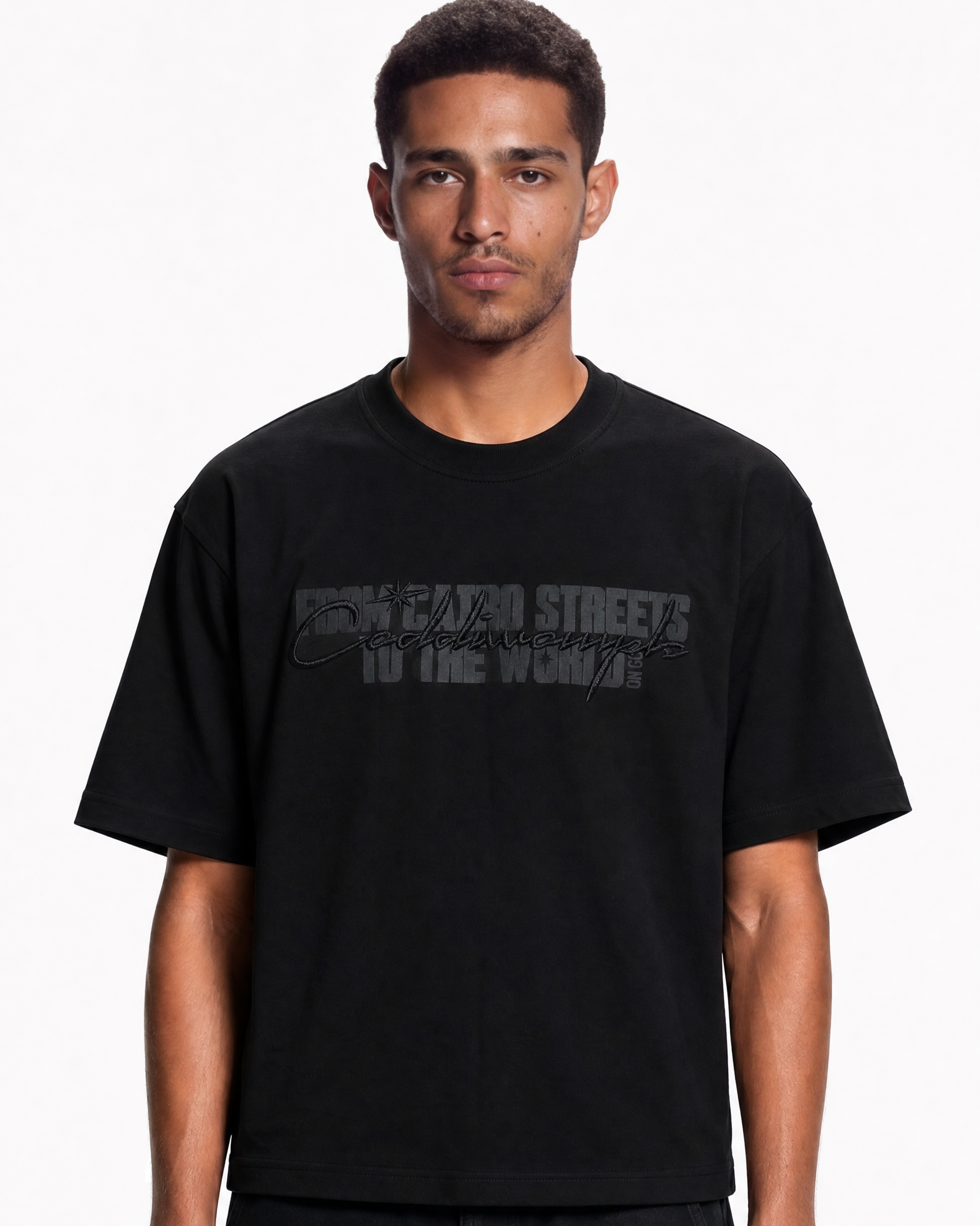 GLOBAL BLACK TEE