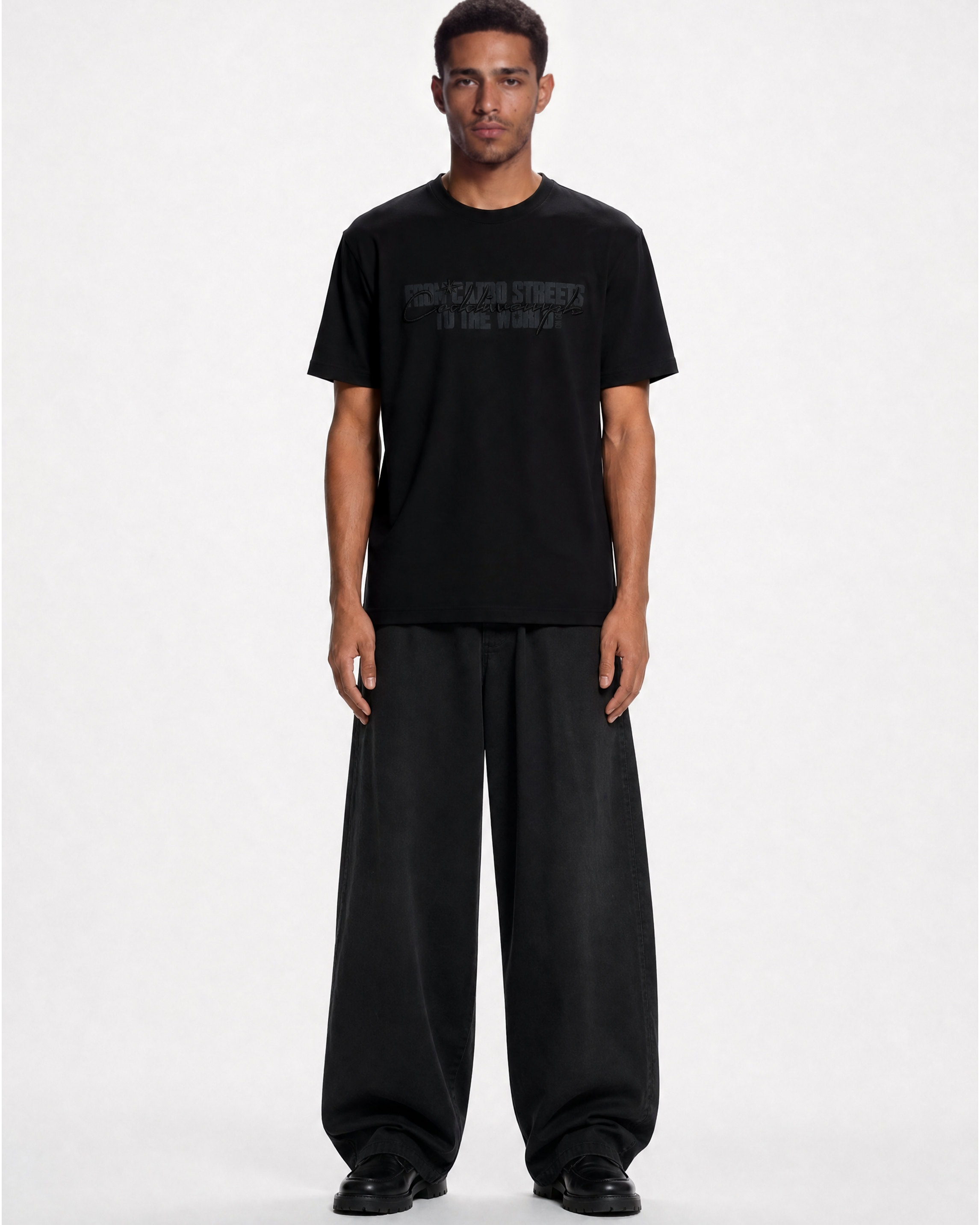 GLOBAL BLACK TEE
