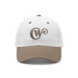 CW 2-TONE BEIGE/WHITE CAP