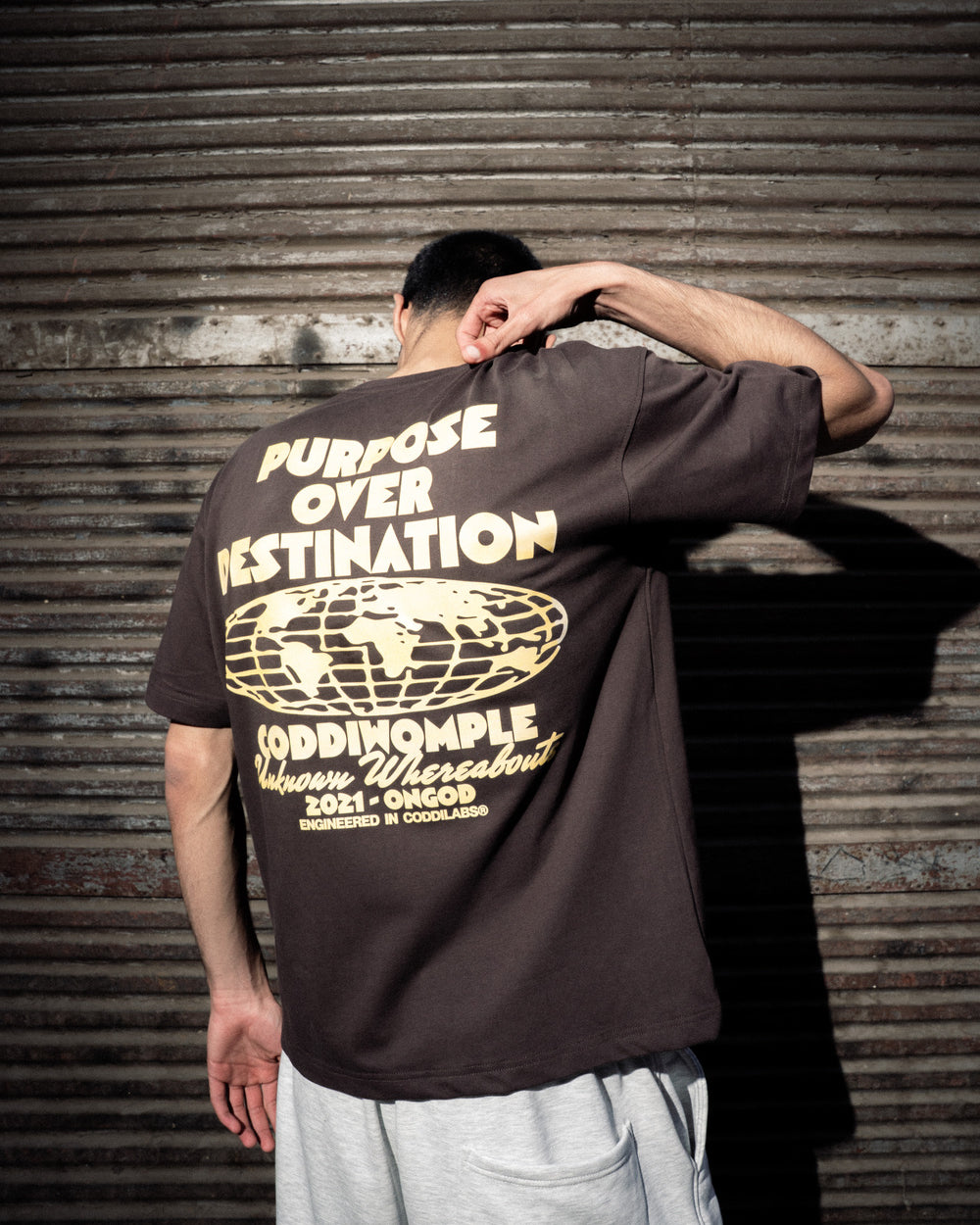PURPOSE BROWN TEE