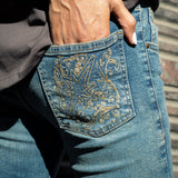 CODDIWOMPLE FLARED FADED WOMEN JEANS