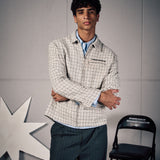 CHESSBOARD WHITE CHECKERED JACKET
