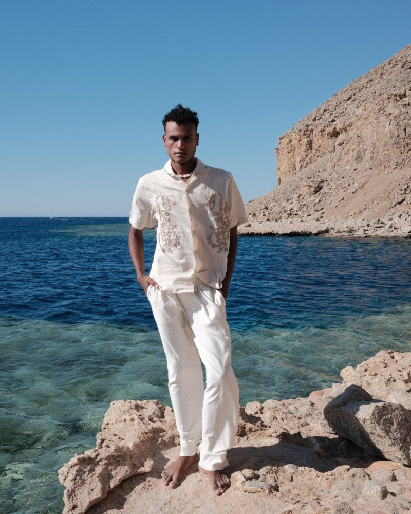 ANCHOR LINEN SHIRT - CODDIWOMPLE