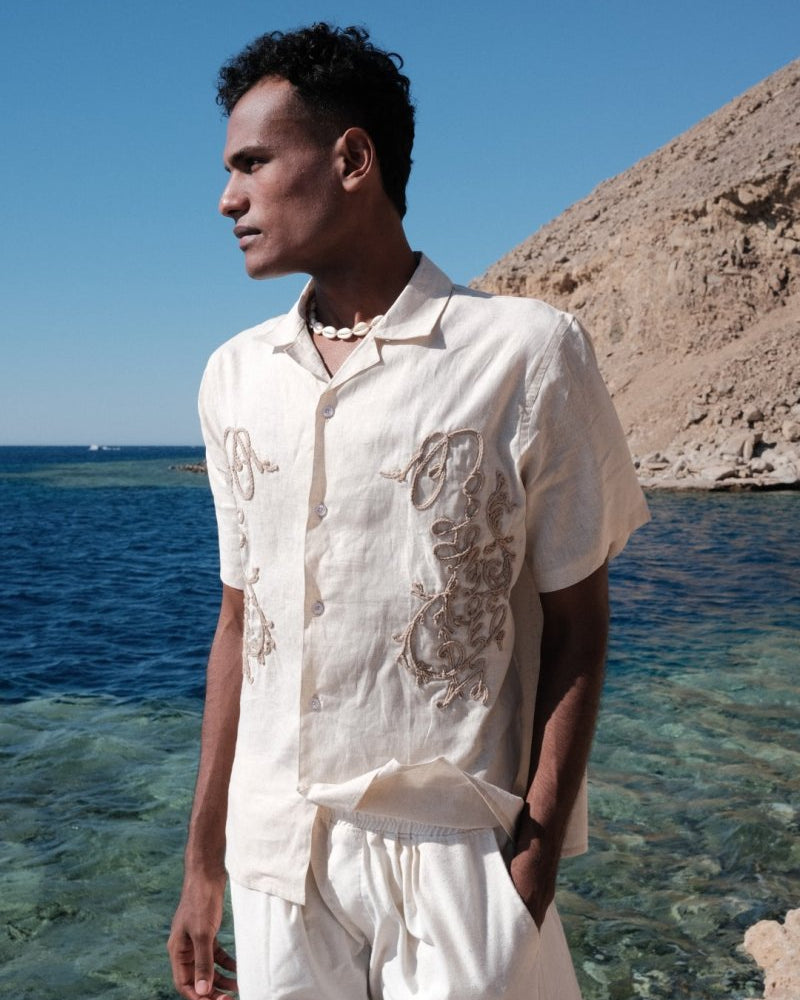 ANCHOR LINEN SHIRT - CODDIWOMPLE